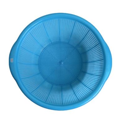 China Food Frying Basket PP Wholesale Kitchen Tableware Round Strainer Fruit Vegetable Wash Plastic Drain Basket for sale