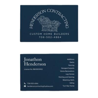 China Sturdy Made in China Top Quality Cool Paper Business Card Printing Logos for sale