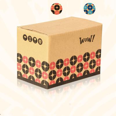 China Eco-Friendly Corrugated Kraft Paper High Quality Design Box Cardboard Wholesale Price Decoration Recyclable Single Customized Shipping Carton for sale