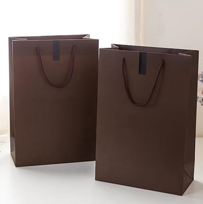 China Sturdy High Quality Recyclable Thicken Recycled Brown Paper Bag Customized Private Household Product Paper Bag Wholesale Price for sale