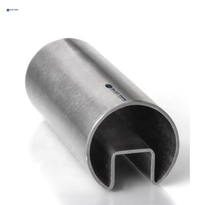 China Forming 63.5mmx20x20 304grade Stainless Steel A-body Single Cavity Section Welded Round Tube for sale