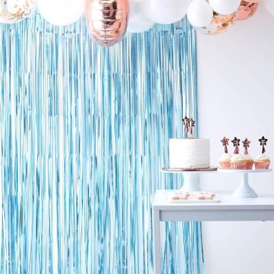 China Foil 1x2m Foil Fringe Curtain Decoration Wall Decorations Party Decorations for sale