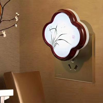 China Creative Home Bedroom Farmhouse Smart Multi-shape Plug-in Led Switch Night Lamp for sale