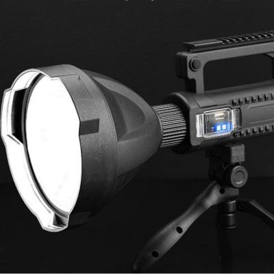 China Garden Spotlight Flashlight Solar System Supply Rechargeable Emergency Led Spotlight For Outdoor Hunting Camping Rise Lamp for sale