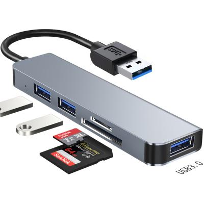 China Multifunctional ABS+Aluminum Alloy Usb3.0 Adapter All In 1 Multiport For Macbook Pro Hub For Laptop Usb3.0 Type C Multiport Docking Station for sale