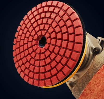 China 6 Inch Marble Concrete Polishing Concrete Polishing Pads For Grinder for sale