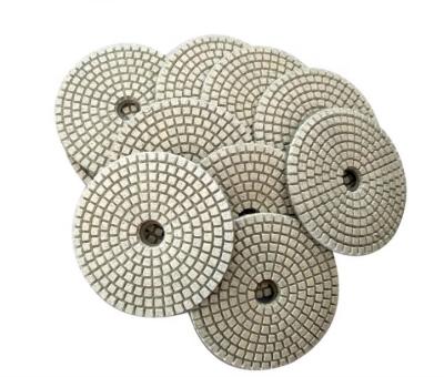 China Resin Concrete Polishing Bond Wet Or Dry Flexible Diamond Grinding Polishing Pad for sale