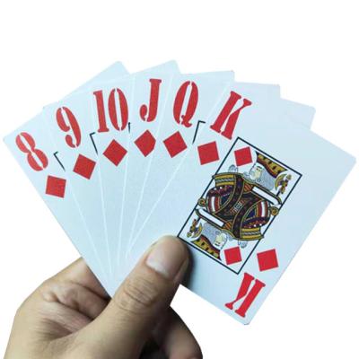 China Promotion Manufacturer Customized Logo Printing Waterproof Poker The Wholesale Custom PVC Plastic Playing Cards for sale