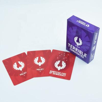 China Cambling Customized OEM Party Game Paper Custom Playing Cards for sale