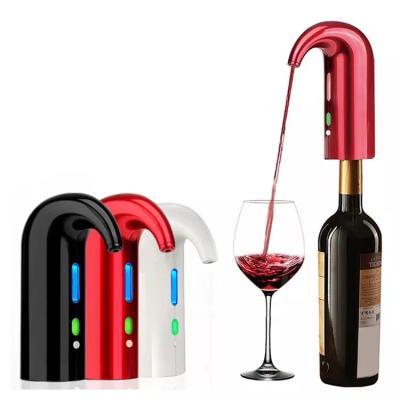 China Portable Refillable Pump One-Touch Dispenser One-Touch Automatic Aeration Electric Wine Aerator Pourer for sale