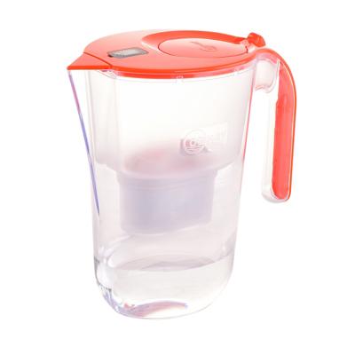 China 4 Cup 200ml 4 Stage Filtration 3L 15 Stage Tap Water Filter Jug Cartridge Purifier Activated Carbon Alkaline Water Filter Pitcher for sale