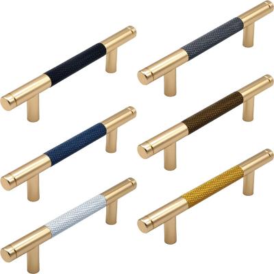 China Gold Modern Modern Furniture Hardware Cabinet Drawer Handle And Knob Wardrobe Pulls for sale