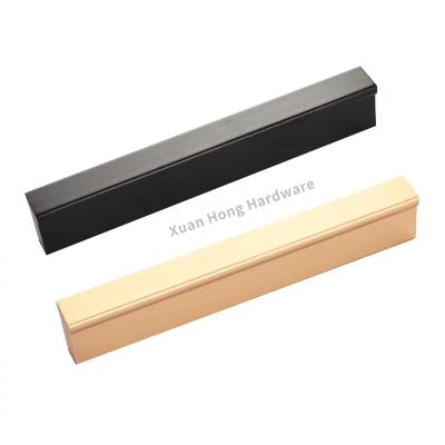 China High Quality Modern Zinc Kitchen Furniture Cabinet Handle Gold And Black Push Profile Cabinet Handles Long for sale