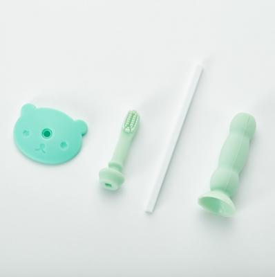 China Funny Toy YDS Soft Silicone Baby Toothbrush For Shaping Soft Bristle Silicone Toothbrushes With Safety Shield for sale