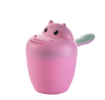 China Hand Washing Useful YDS Baby Bath Hippo Shaped Shower Shampoo Cup for sale