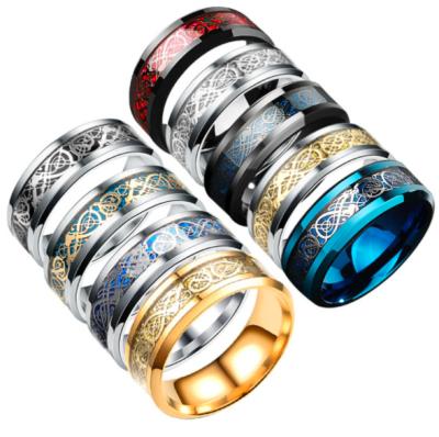 China BOHEMIA Stainless Steel Couples Rings for Men and Women High-quantity Women's Wedding Rings Finger Stainless Steel Tungsten Ring for sale