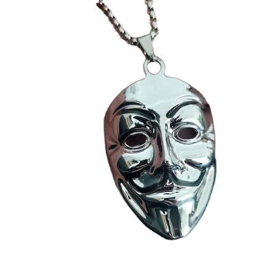 China Hiphop V-Vendor Stainless Steel Pendant Link Chain Personalized Hip Hop Necklace for sale