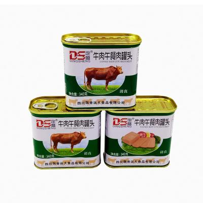 China 340g Canned Beef Luncheon Meat Canned Halal Food for sale