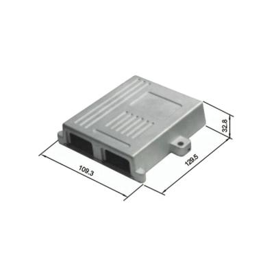 China Double 24 Pin Automotive Aluminum ECU Box Enclosures For ECU Connector for sale