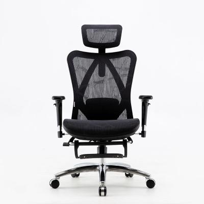 China (Height) SIHOO M57 Ergonomic Adjustable High Back Swivel Executive Office Mesh Chairs With Footrest for sale