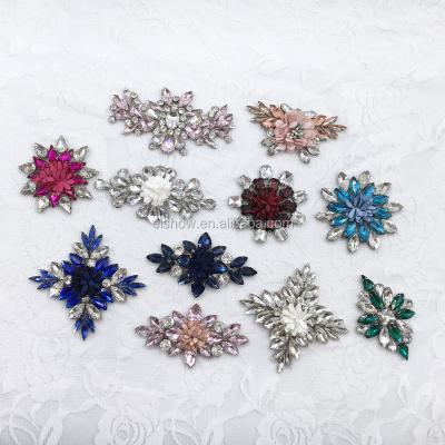 China 3D Fashion Custom Iron On Patches For Clothing With Different Shape Rhinestones for sale