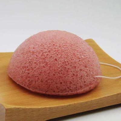 China Bebevisa Eco-Friendly Natural Konjac Pink Clay Sponge For Removing Toxins And Bacteriostatic for sale