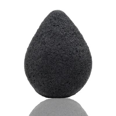 China Adult And Baby Deep Cleansing Activated Bamboo Charcoal Vegan Organic Konjac Facial Sponge for sale