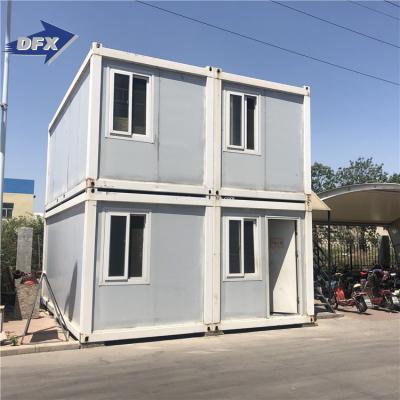 China 2 Floor Custom prefabricated living 20ft 40ft home container house prefab flat pack luxury prefabricated houses for sale