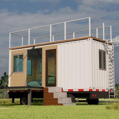 China Modern Tiny Trailer Container Homes Prefab Kit for sale