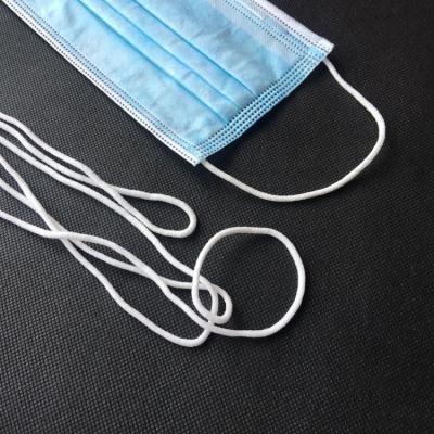 China Good elastic round flat face maskss elastic ear loop ear band earloop for facemask pla ear band for sale