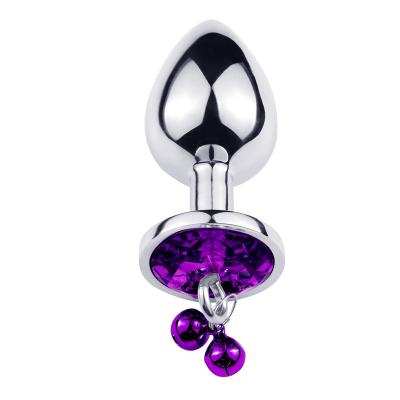 China High Quality Hot Selling Jewel Butt Plug Bells Metal Butt Plug Anal Sex Toys For Safe Use for sale