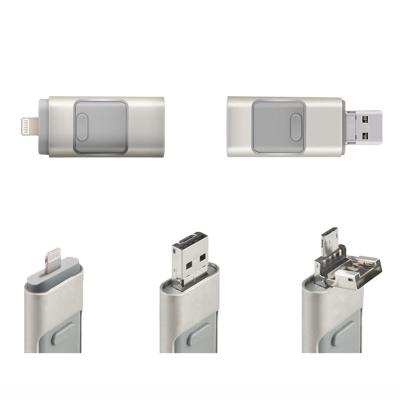 China Rectangle 3 in 1 OTG USB 3.0 16GB 32GB Smart Phone USB Flash Drive for Android Iphone Computer for sale