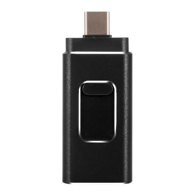 China Portable 4 in 1 Portable OTG USB Flash Drive 2.0 16gb 32gb 64gb OTG USB Stick Metal For Type-C PC iPhone Android Factory Price for sale