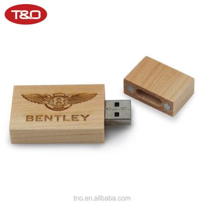 China Promotional Custom Wooden USB Stick USB Flash Drive 8gb 16gb 32gb 64gb Flash Memory Pen Driver for sale