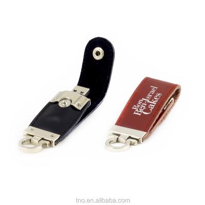 China Leather Pen Custom key chain usb leather flash drive 1GB pendrive 2GB 4GB 8GB 16GB 32GB for sale