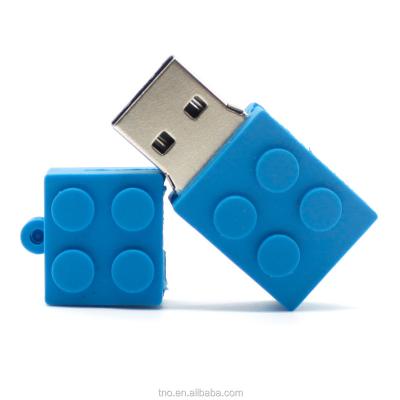 China Wholesale Funny Constituent PVC Block Pendrive USB Flash Drive 2gb 4gb 8gb 16gb 32gb for sale