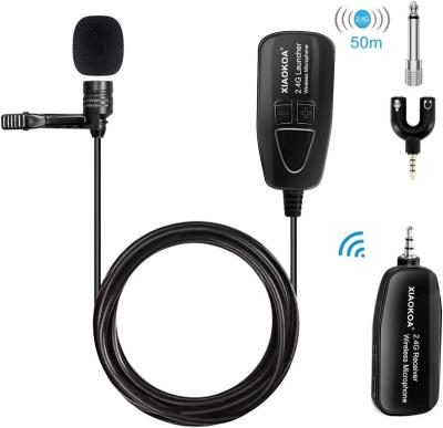 China Headset and Handheld 2 in 1 2.4G Wireless Lavalier Microphone for Voice Amplifier Camera Microphones Recording Phone for sale