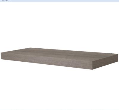 China Panel I Shape Decorative Floating Shelf With Hidden Brackets for sale