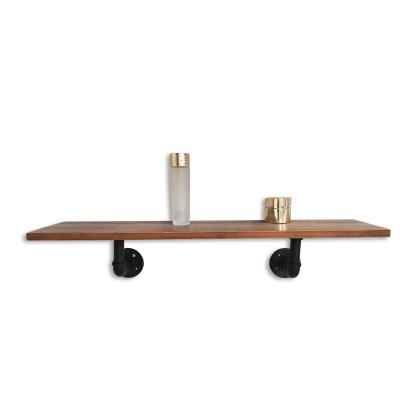 China Easy Assembly Modern Decorative Wall Mounted MDF Floating Shelf With Water Pipe for sale