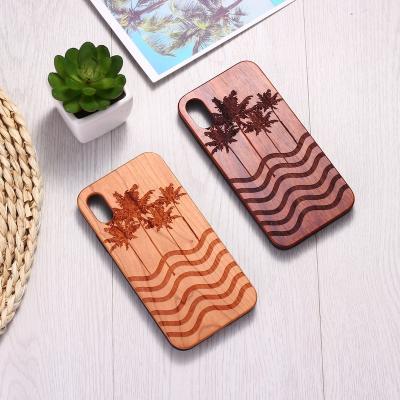 China Hot Selling Pineapple TPU Waterproof Rosewood Fruit Solid Wood Phone Case for iphone X for iphone xr xs 11 12 13 for sale