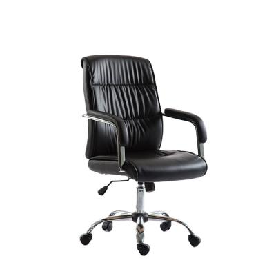 China 2021 Adjustable Ergonomic Office Chair High Back (Height) Office Chair Leather Computer Office Chair for sale