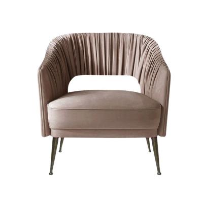 China Modern Bachelor Sofa With Light Luxury Metal Foot Is Contemporary Contracted Drape Chair for sale