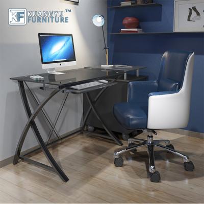 China Other tempered glass computer desk, cheap computer desk, laptop desk for sale