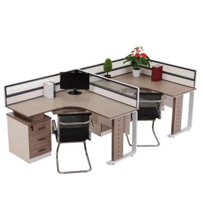 China Quality Modern Metal Supply Office Wooden Table For Staff for sale