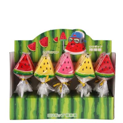 China Ready to Serve Watermelon Lollipop Fruit Flavor Children's; s small leisure snacks wholesale for sale