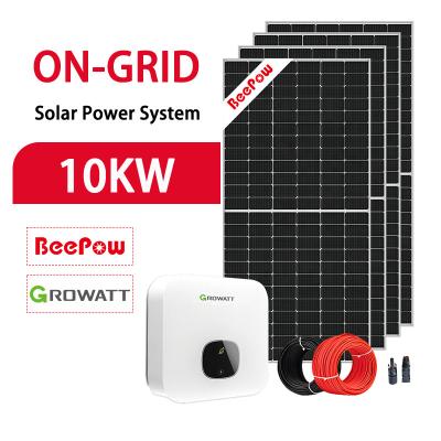 China Beepow Kit Manufacturer Low Price Complete Home Solar Panel System Power Range From 3Kw To 20Kw Home Solar Power System for sale