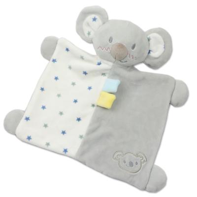 China Koala Animal Plush Blanket Baby Toy Security Comfort Soft Saliva Towels for sale