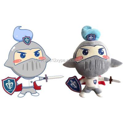 China Custom Plush Doll Stuffed Toy Soft Decoration China Factory OEM Knight Gift for sale