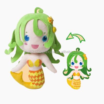 China Custom soft plush toy factory mermaid picture toy plush toy your own logo is good quality for sale