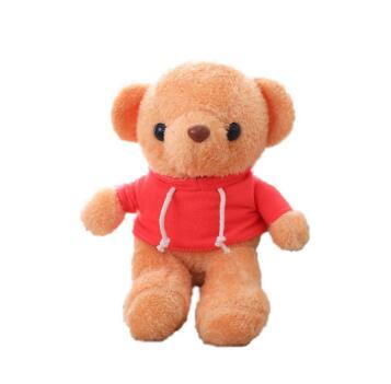 China Plush Factory Custom Embroidered Logo 30cm Plush Toy Manufacturer Teddy Bear With Sweater for sale